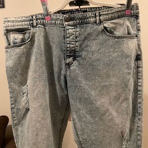 Stoned Washed Denim Jeans